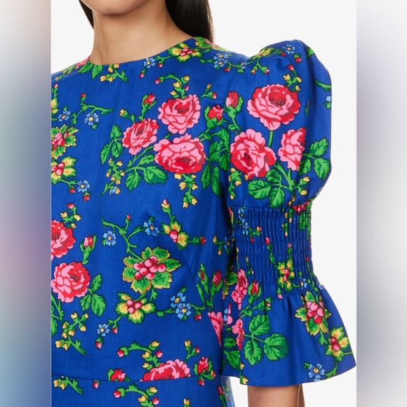 The Vampire’s Wife Toto dress in blue floral cotton, size 18 UK / 14 US. NWOT. - Picture 3 of 9